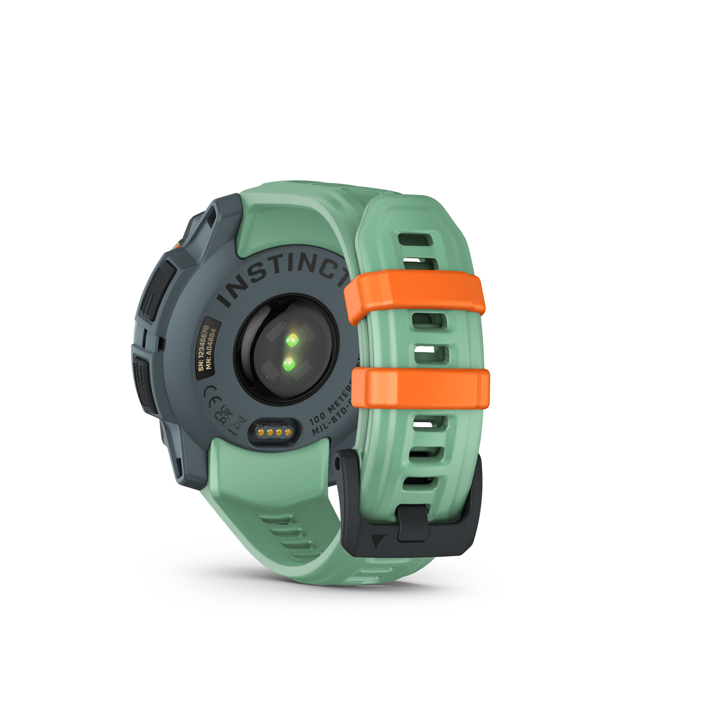 Instinct 3 – 45 mm, AMOLED, Verde con correa verde