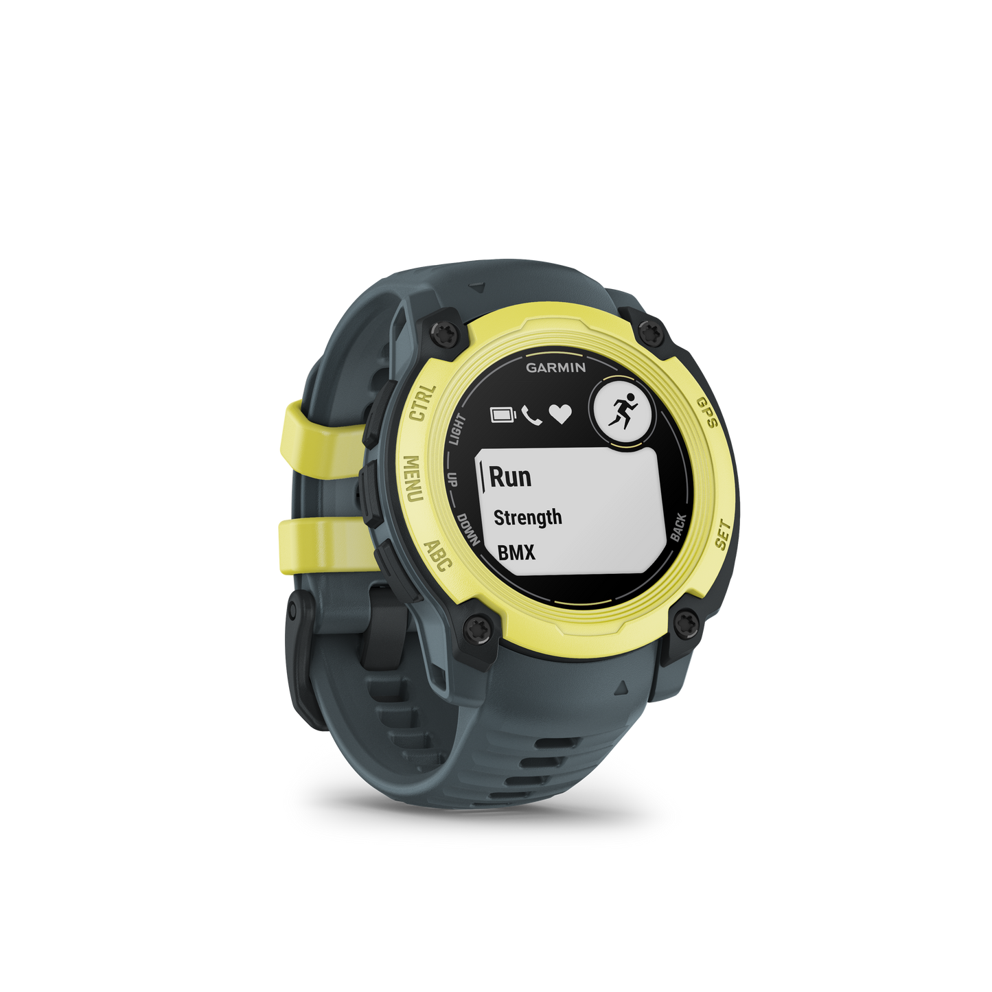 Instinct E – 40 mm Amarillo con correa gris