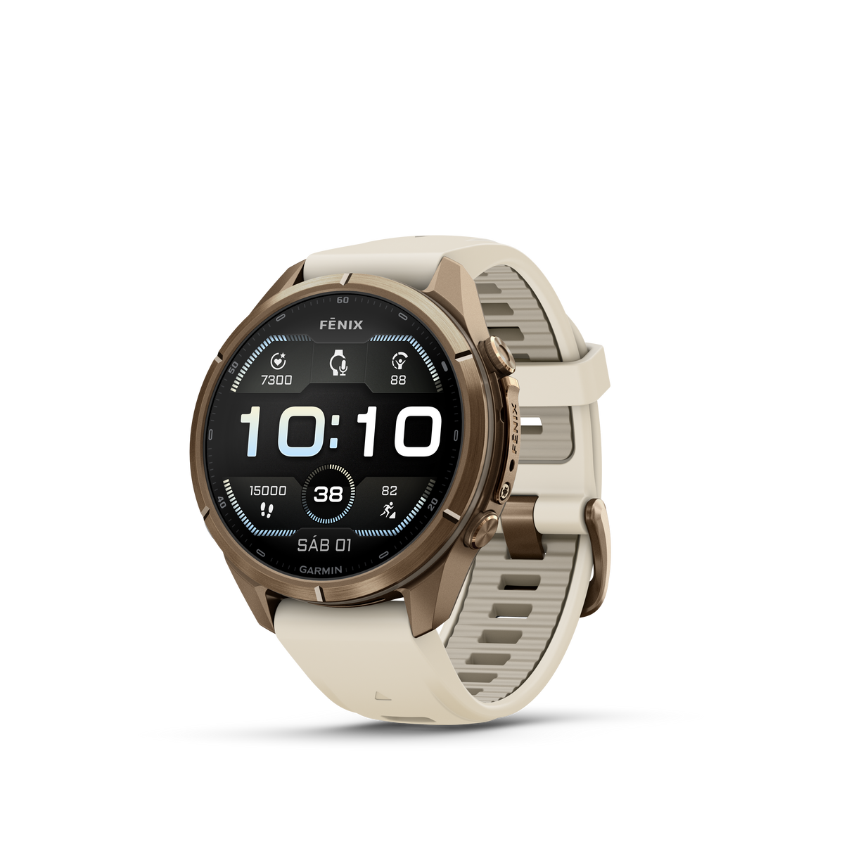 fēnix® 9 Pro 43mm Crema/gris francés