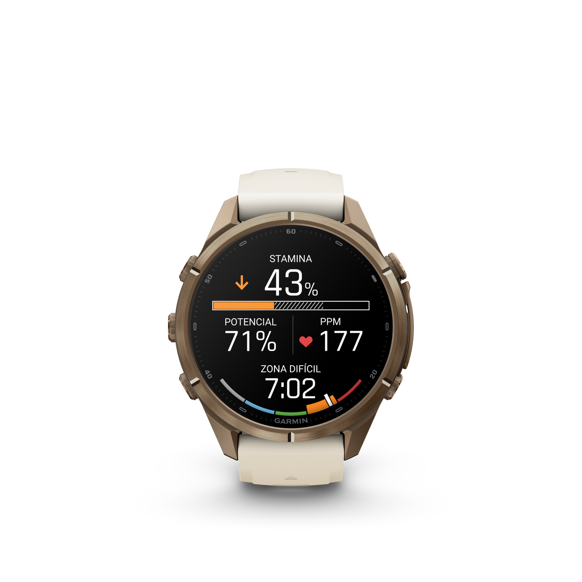 fēnix® 9 Pro 43mm Crema/gris francés