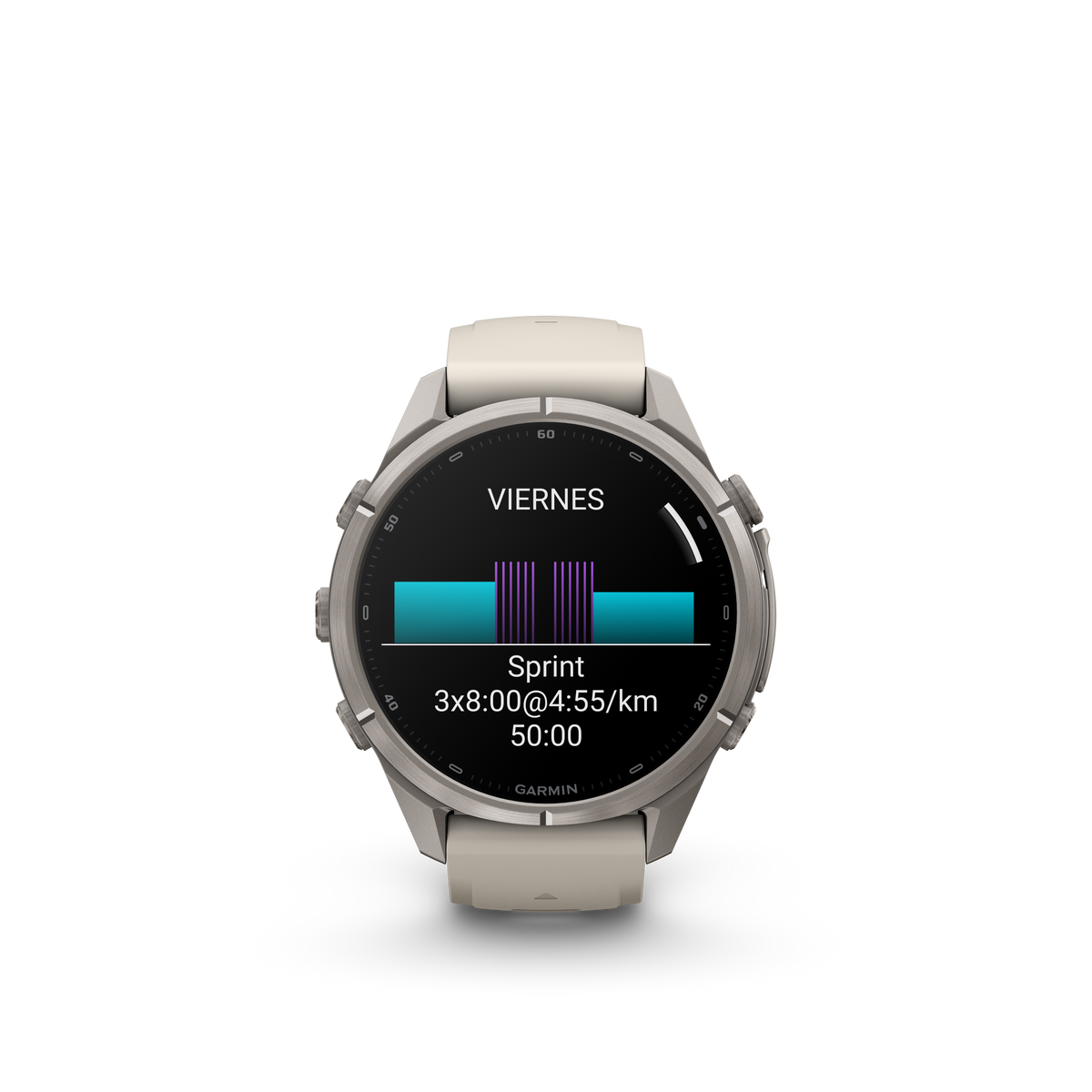 fēnix® 9 Pro 43mm gris niebla/marrón oscuro