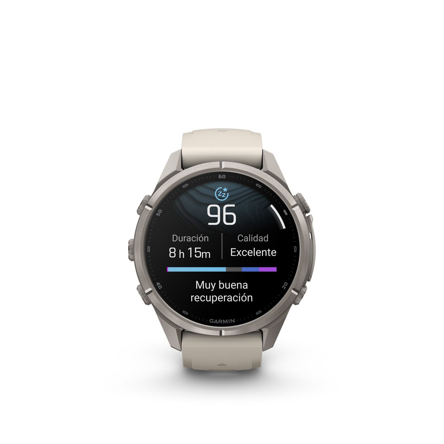 fēnix® 9 Pro 43mm gris niebla/marrón oscuro