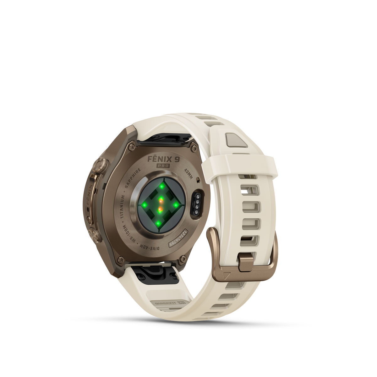 fēnix® 9 Pro 43mm Crema/gris francés