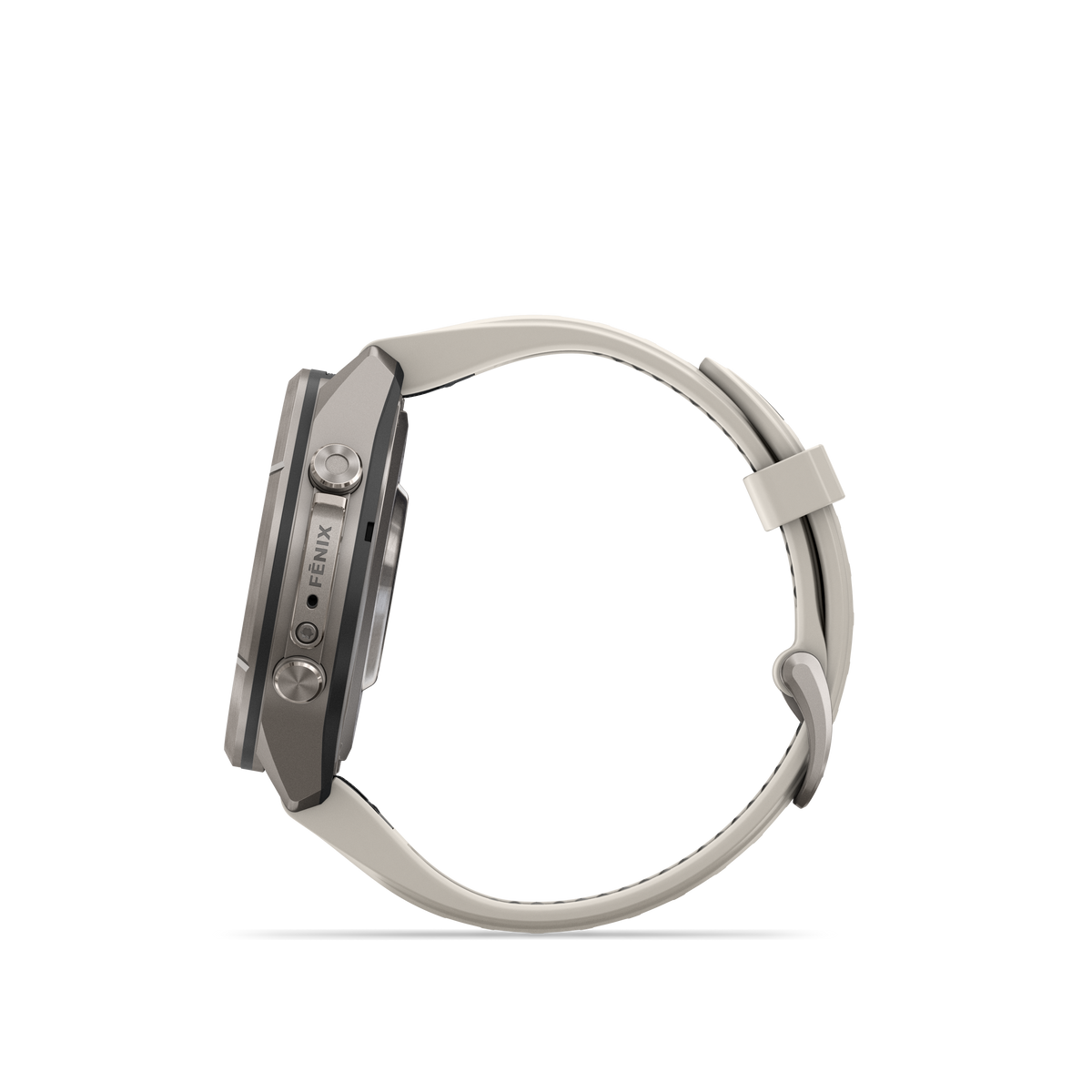 fēnix® 9 Pro 43mm gris niebla/marrón