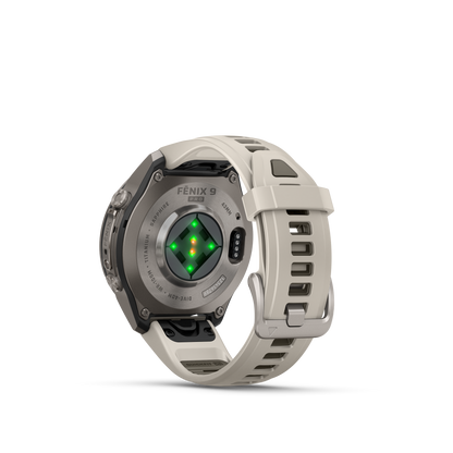 fēnix® 9 Pro 43mm gris niebla/marrón