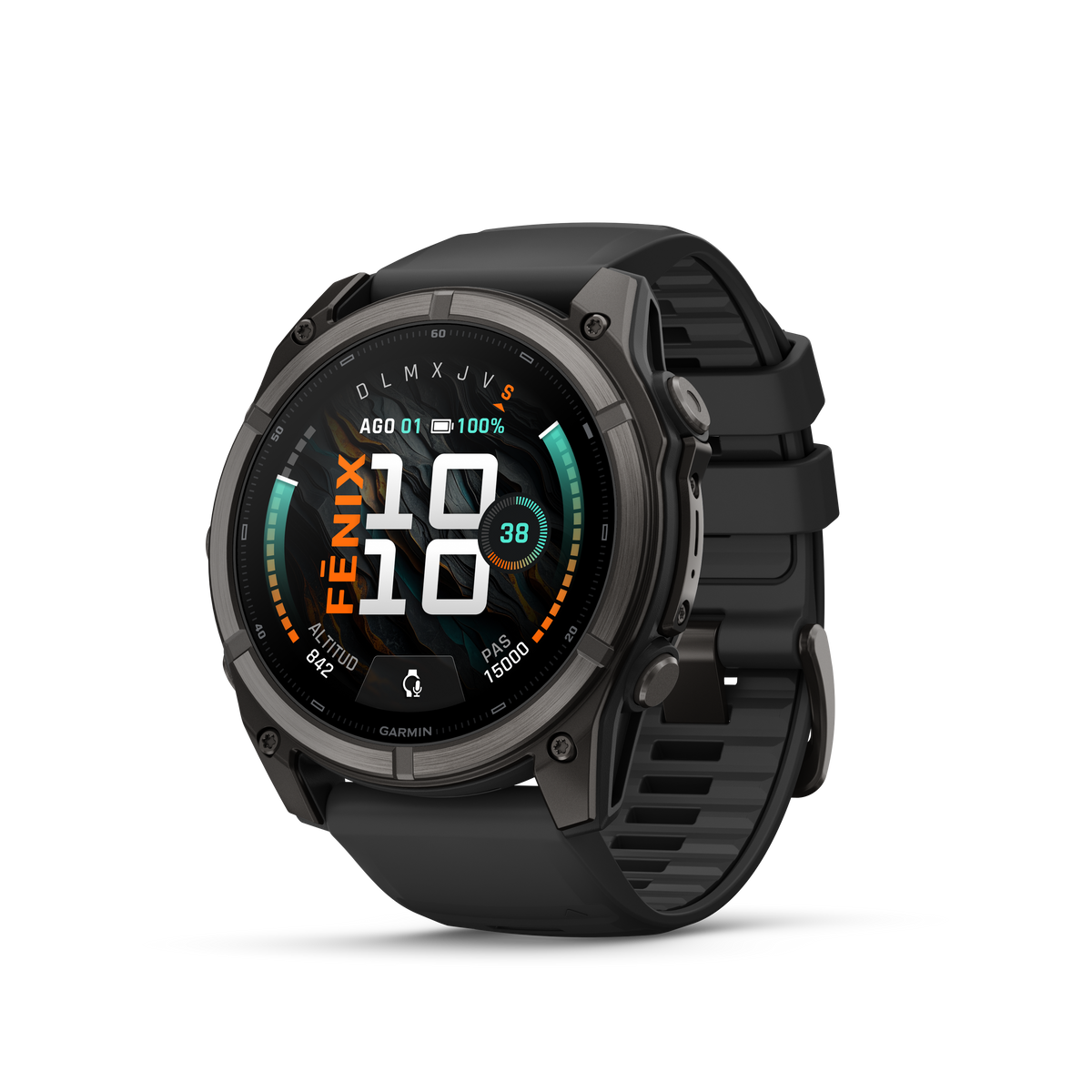 fēnix® 9 - 51mm Gris carbón/negro