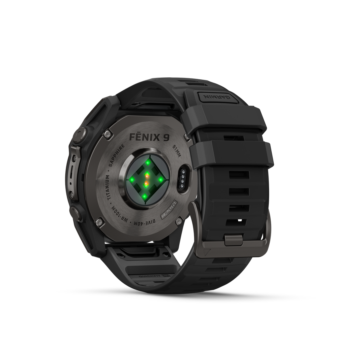fēnix® 9 - 51mm Gris carbón/negro