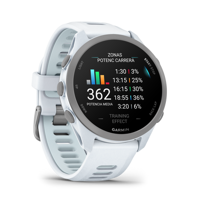 GARMIN FORERRUNER 170 MUSIC BLANCO PIEDRA CON CORREA EN BLANCO PIEDRA/AZUL NUBE