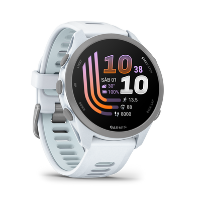 GARMIN FORERRUNER 170 MUSIC BLANCO PIEDRA CON CORREA EN BLANCO PIEDRA/AZUL NUBE
