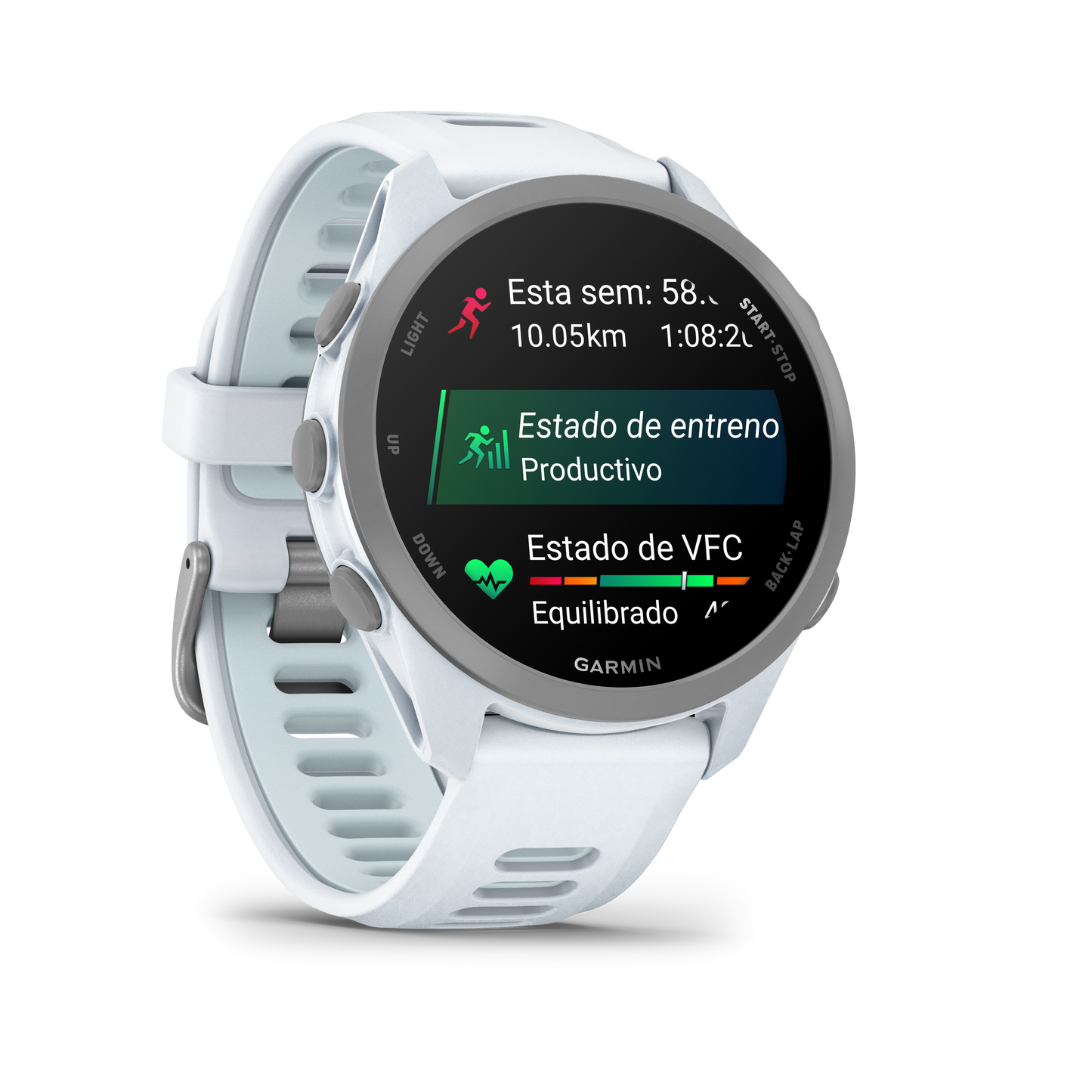 GARMIN FORERRUNER 170 MUSIC BLANCO PIEDRA CON CORREA EN BLANCO PIEDRA/AZUL NUBE