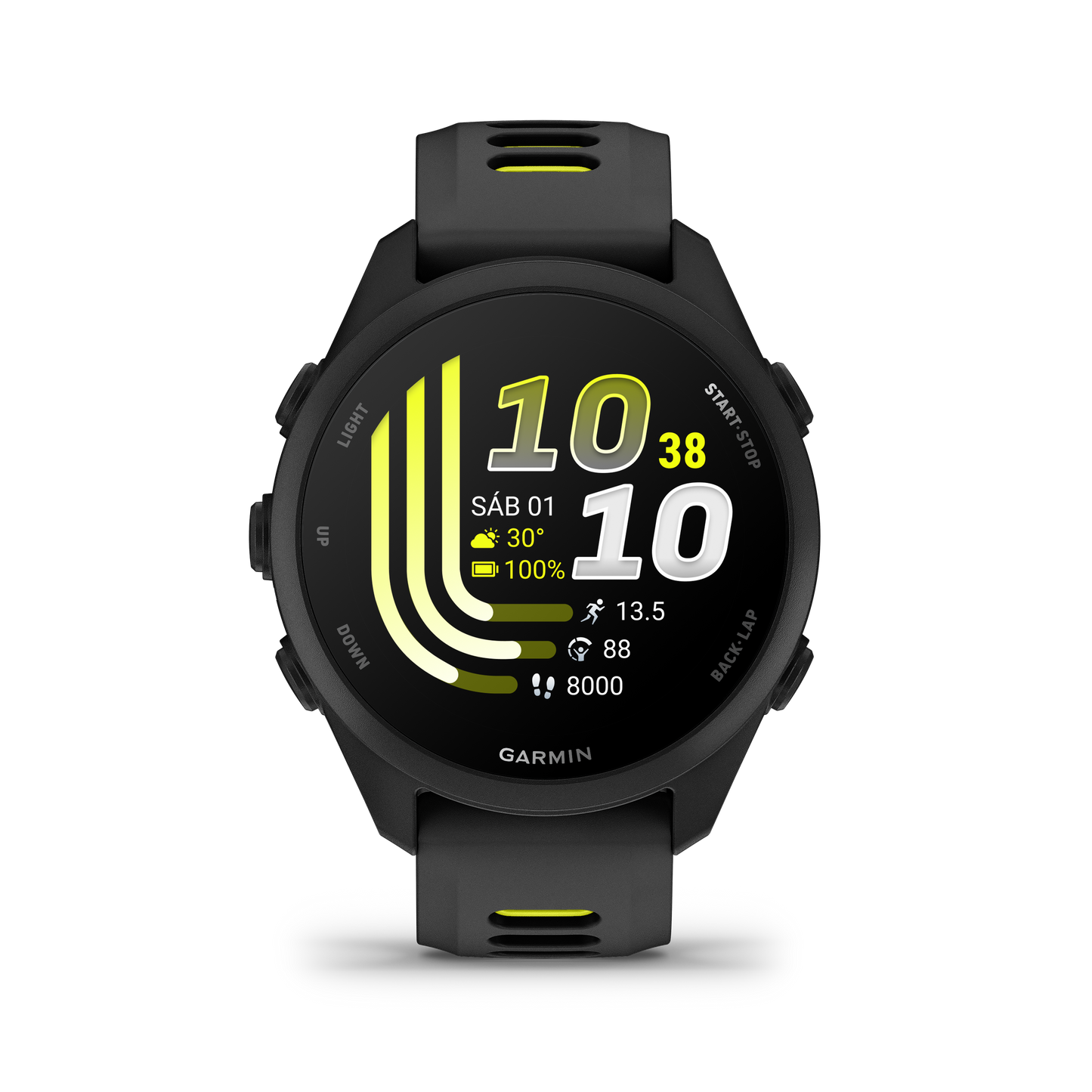 GARMIN FORERUNNER 170 NEGRO  CON CORREA NEGRO/ AMARILLO