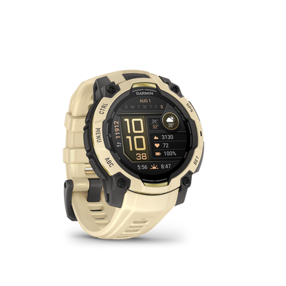 Garmin Instinct  3 – 45 mm, AMOLED Cuarzo citrino con correa en cuarzo citrino