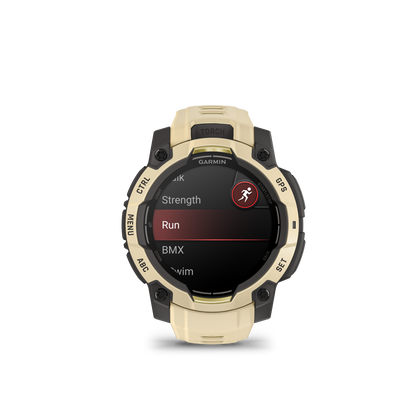 Garmin Instinct  3 – 45 mm, AMOLED Cuarzo citrino con correa en cuarzo citrino