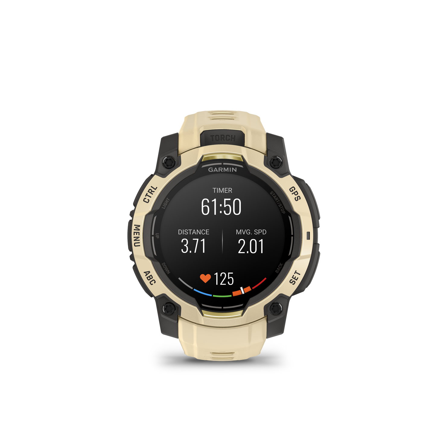 Garmin Instinct  3 – 45 mm, AMOLED Cuarzo citrino con correa en cuarzo citrino
