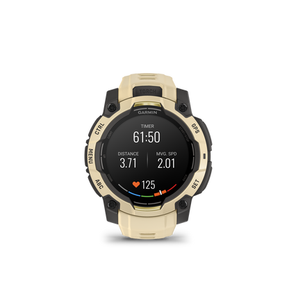 Garmin Instinct  3 – 45 mm, AMOLED Cuarzo citrino con correa en cuarzo citrino