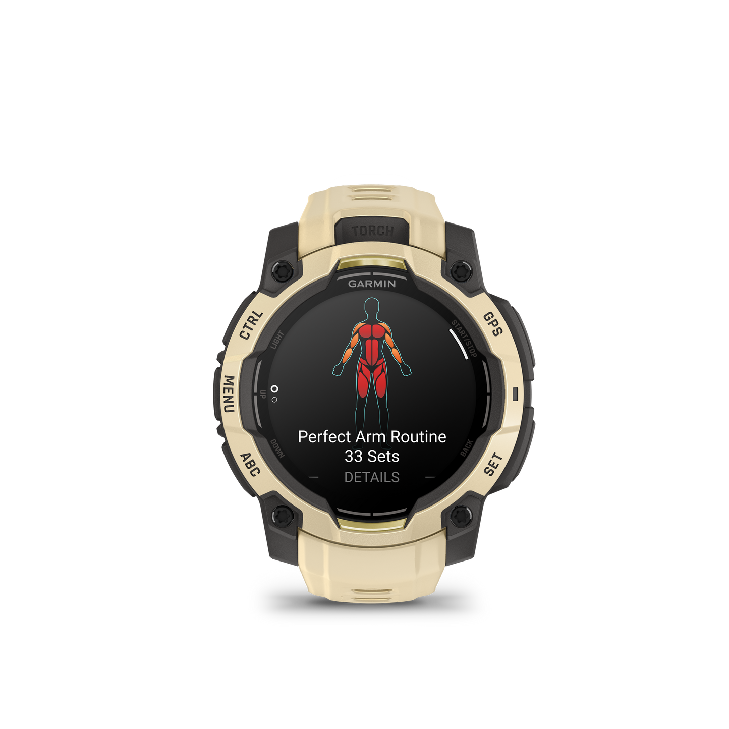 Garmin Instinct  3 – 45 mm, AMOLED Cuarzo citrino con correa en cuarzo citrino