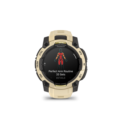 Garmin Instinct  3 – 45 mm, AMOLED Cuarzo citrino con correa en cuarzo citrino