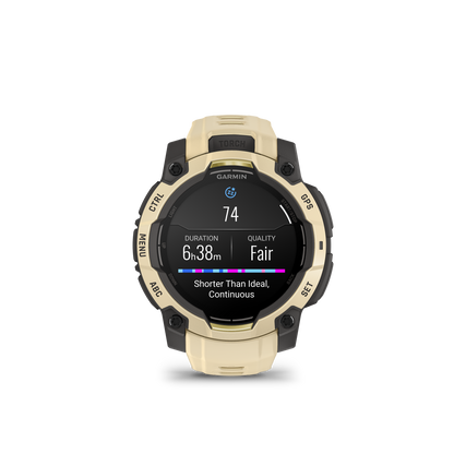 Garmin Instinct  3 – 45 mm, AMOLED Cuarzo citrino con correa en cuarzo citrino