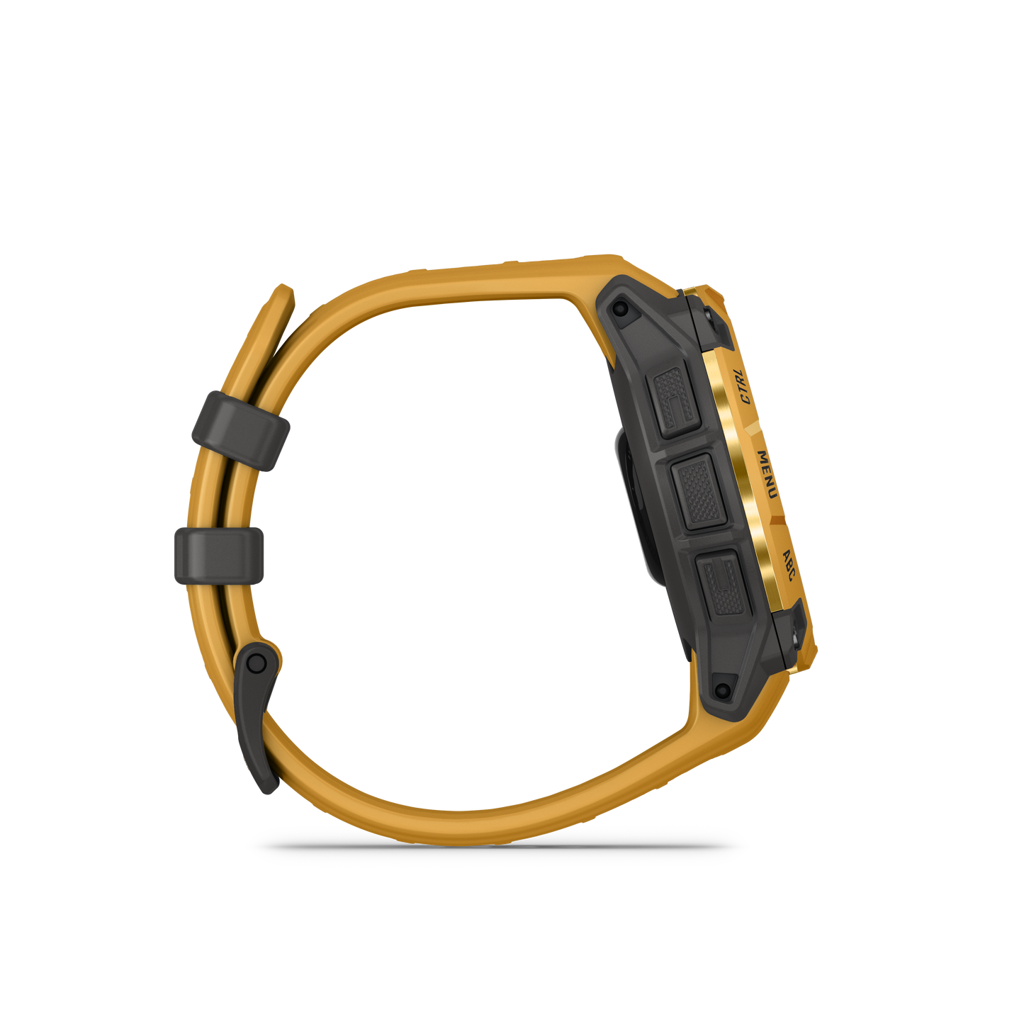 Garmin Instinct 3 – 45 mm, Solar Amarillo ocre con correa en Amarillo ocre/gris