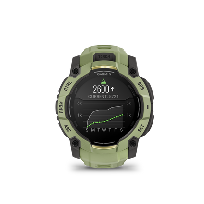Garmin Instinct  3 – 50 mm, AMOLED  Verde helecho con correa en verde helecho