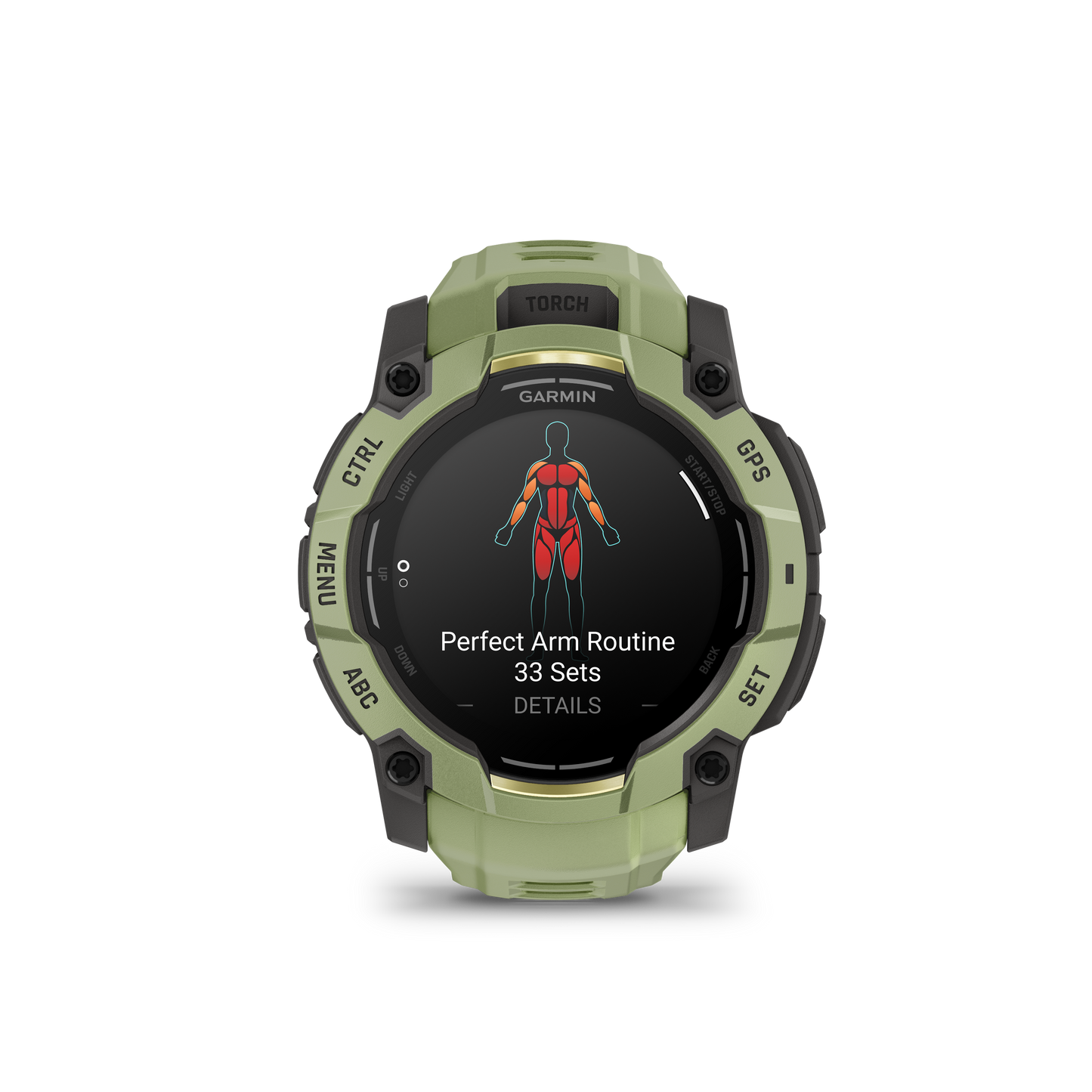 Garmin Instinct  3 – 50 mm, AMOLED  Verde helecho con correa en verde helecho