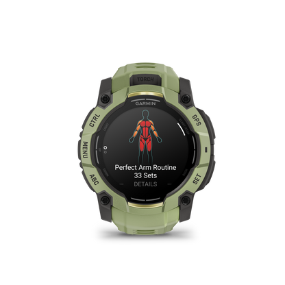 Garmin Instinct  3 – 50 mm, AMOLED  Verde helecho con correa en verde helecho