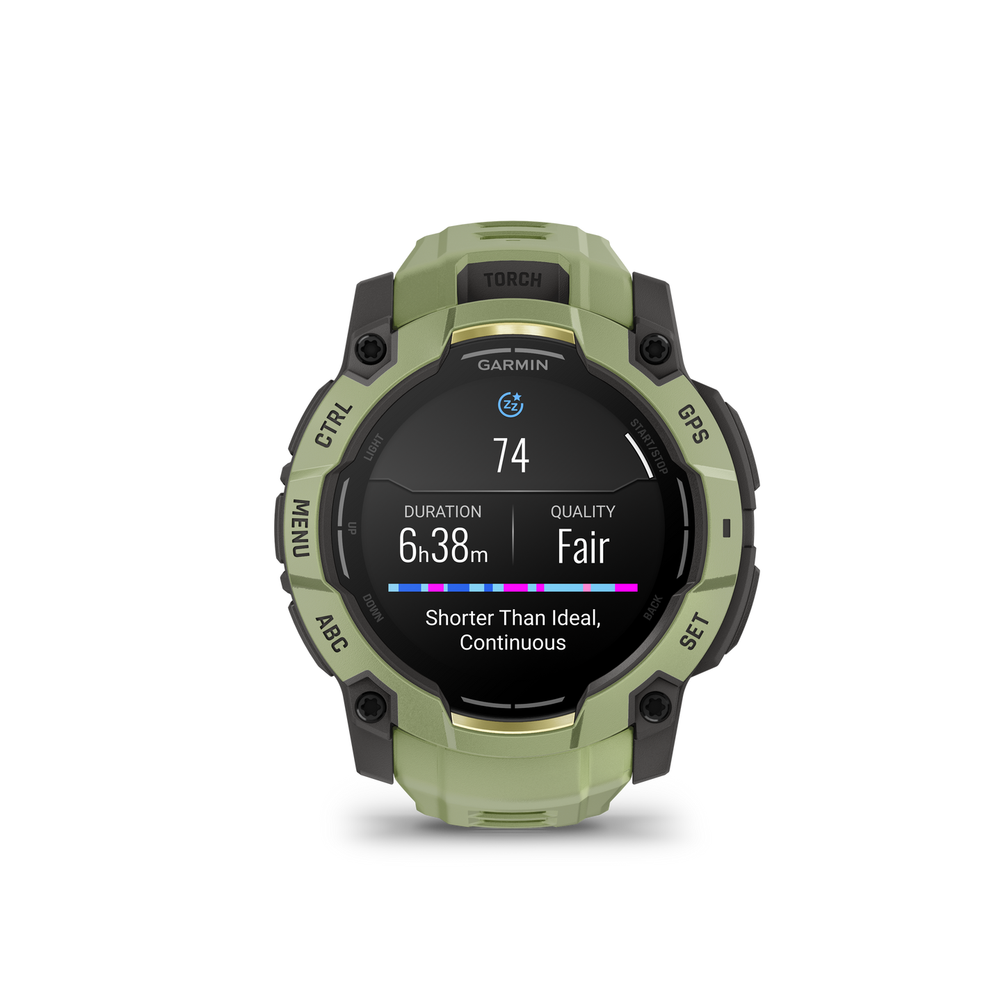 Garmin Instinct  3 – 50 mm, AMOLED  Verde helecho con correa en verde helecho
