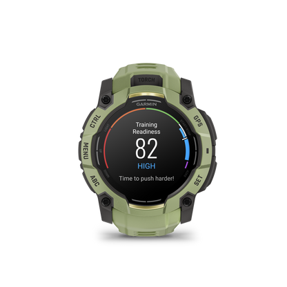 Garmin Instinct  3 – 50 mm, AMOLED  Verde helecho con correa en verde helecho