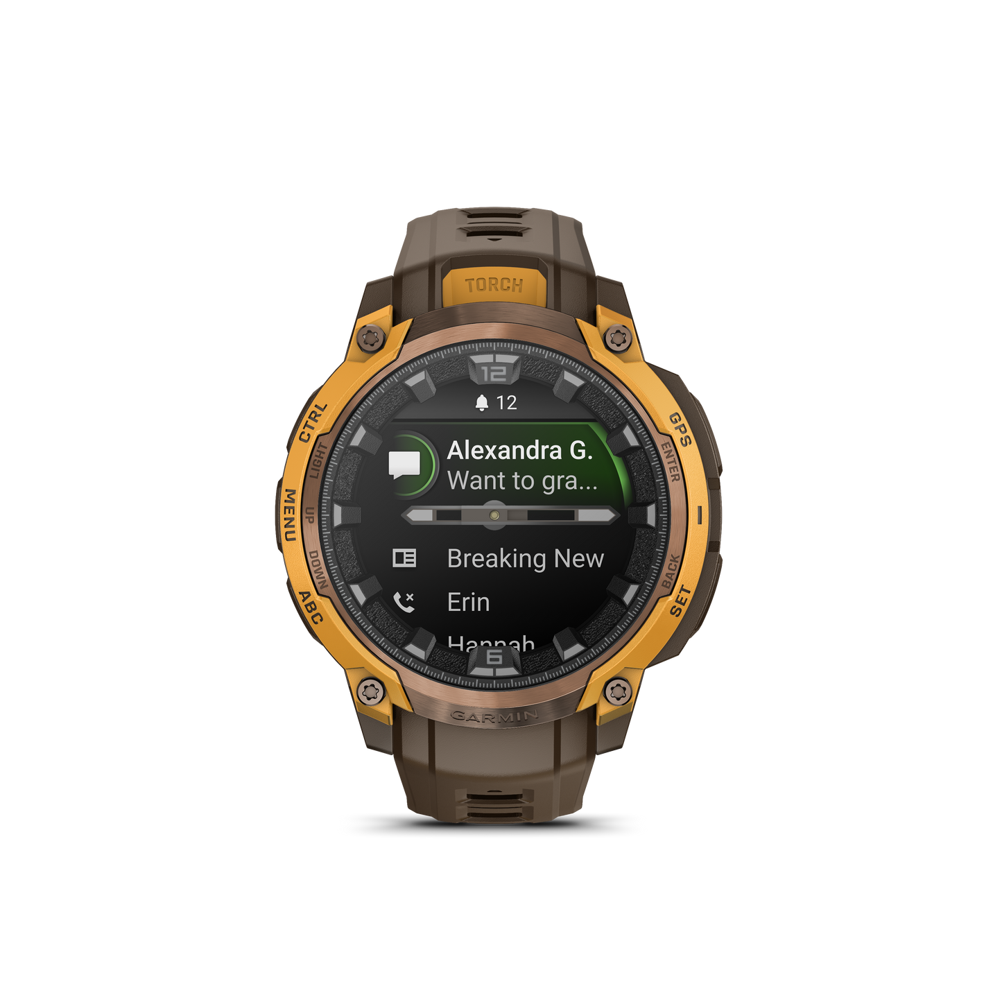 Instinct® Crossover AMOLED Bronce/Naranja intenso