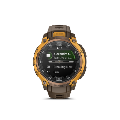 Instinct® Crossover AMOLED Bronce/Naranja intenso