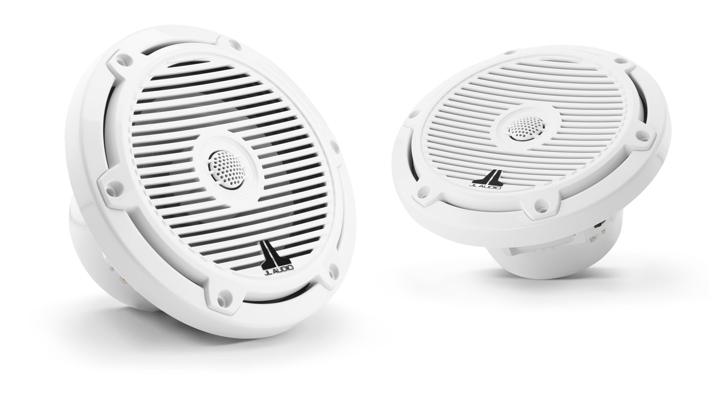 Bocinas náuticas JL Audio® M3 6,5" con rejilla clásica de color blanco