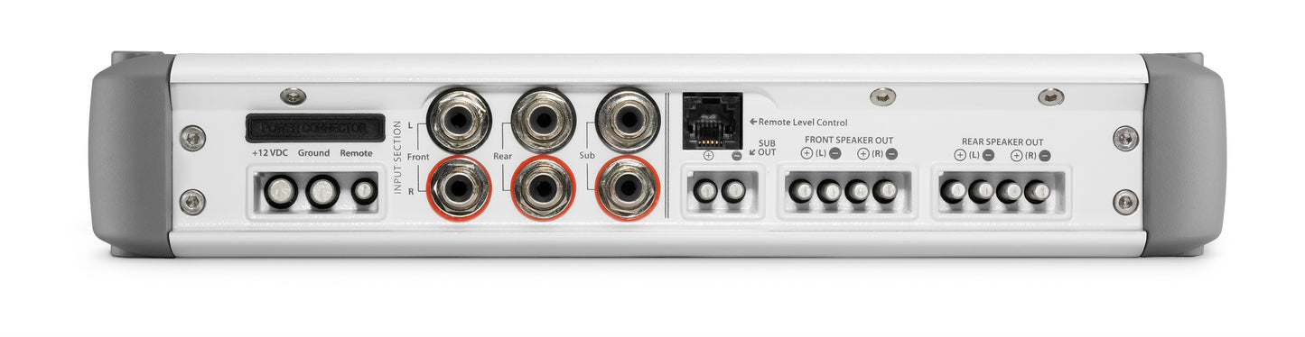 Amplificador náutico JL Audio® MHD - Amplificador de sistema náutico de rango completo de 5 canales (900 W)