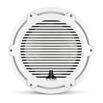Subwoofer náutico JL Audio® M7 12" con rejilla clásica de color blanco