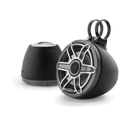 Sistema cerrado JL Audio® VeX™ M6 de 6,5” con rejilla deportiva titanio (M6-650VEX-Mb-S-GmTi)
