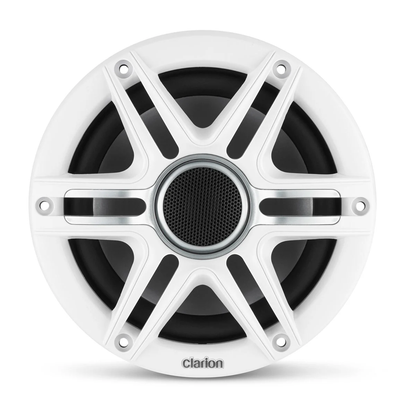 Clarion® Altavoces náuticos CMSP 6.5" con rejilla Sport blanca y gris (CMSP-651-SWG)