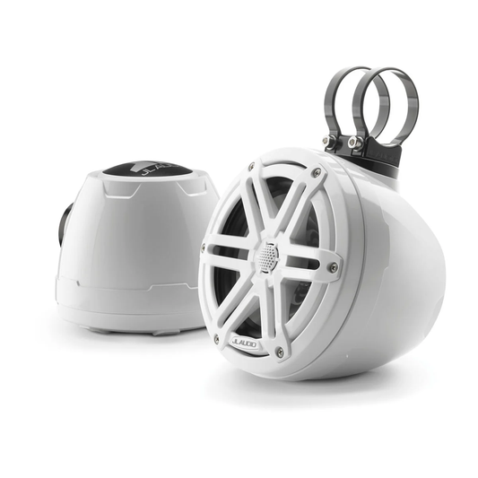 Sistema cerrado JL Audio® VeX™ M3 de 6,5” con rejilla deportiva blanca (M3-650VEX-Gw-S-Gw)