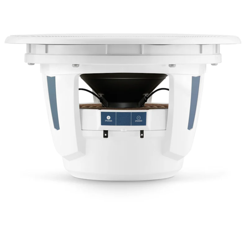Subwoofer náutico JL Audio® M6 - 10" con rejilla Luxe de color blanco