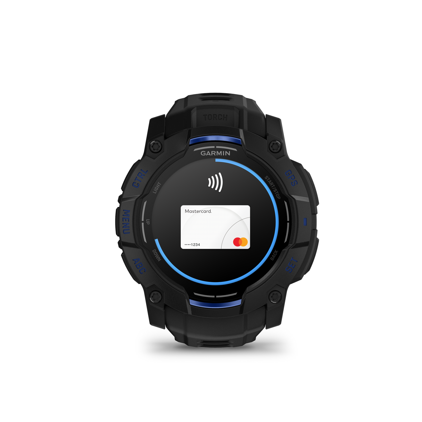 Instinct® 3 – 50 mm, AMOLED negro/azul rayo