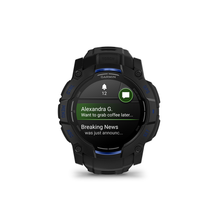 Instinct® 3 – 50 mm, AMOLED negro/azul rayo