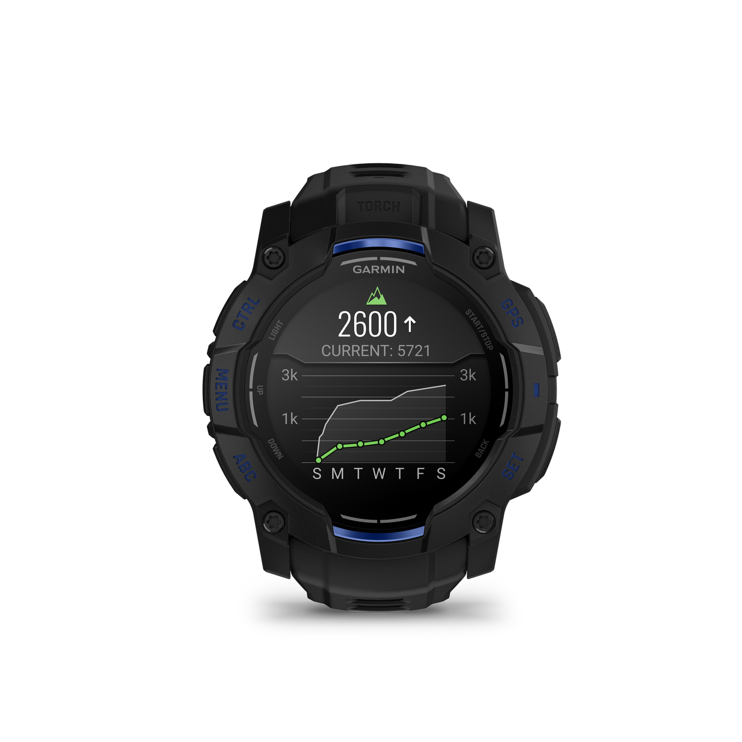 Instinct® 3 – 50 mm, AMOLED negro/azul rayo