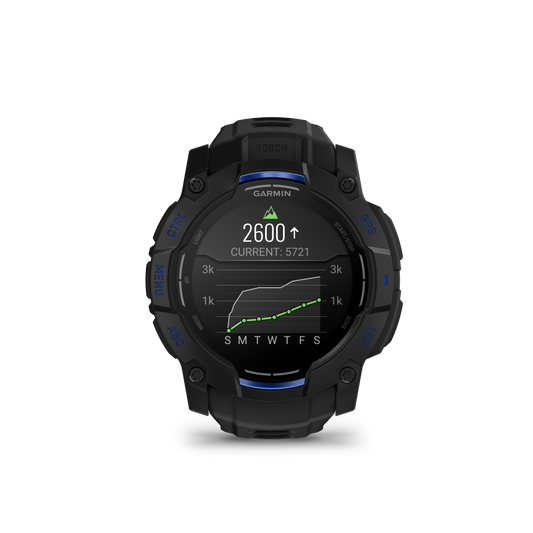 Instinct® 3 – 50 mm, AMOLED negro/azul rayo