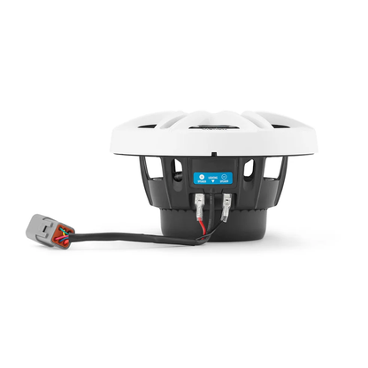Clarion® Altavoces náuticos CMSP 6.5" con LED y rejilla Sport blanca y gris (CMSP-651RGB-SWG)