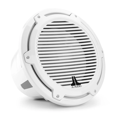 Subwoofer náutico JL Audio® M7 12" con rejilla clásica de color blanco