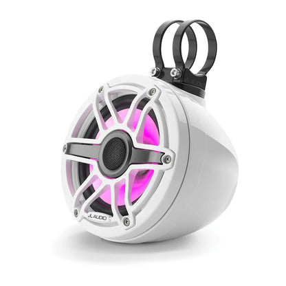 Sistema cerrado JL Audio® VeX™ M6 de 6,5” con LED y rejilla deportiva blanca (M6-650VEX-Gw-S-GwGw-i)