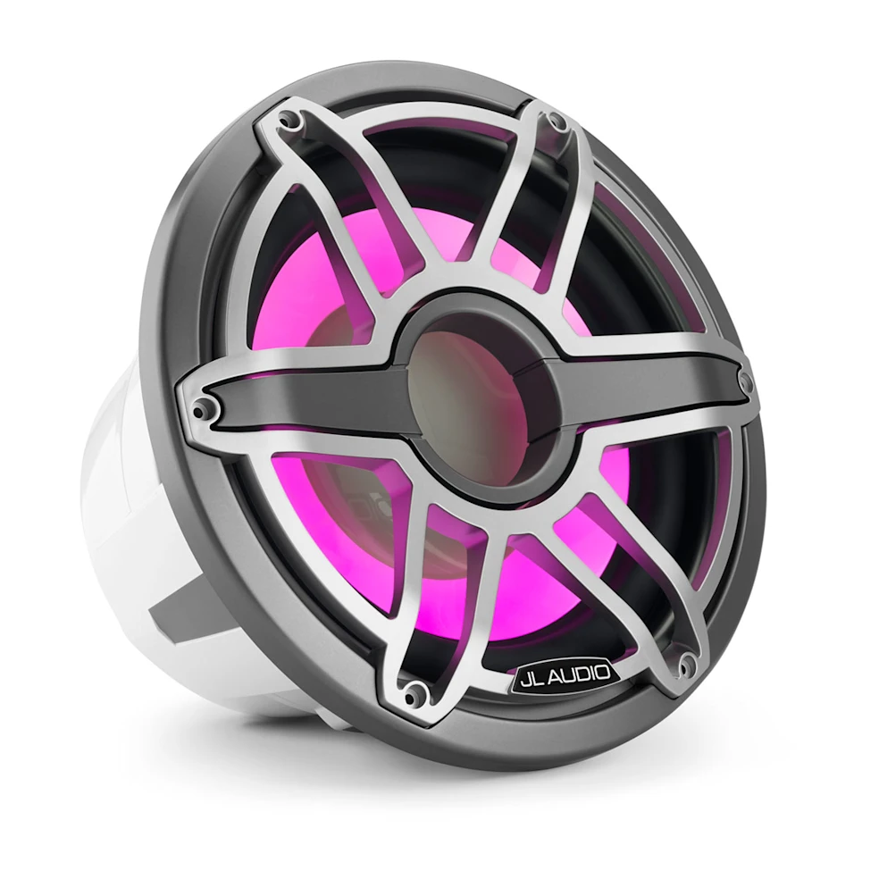 Subwoofer náutico JL Audio® M7 12" con LED y rejilla deportiva de titanio