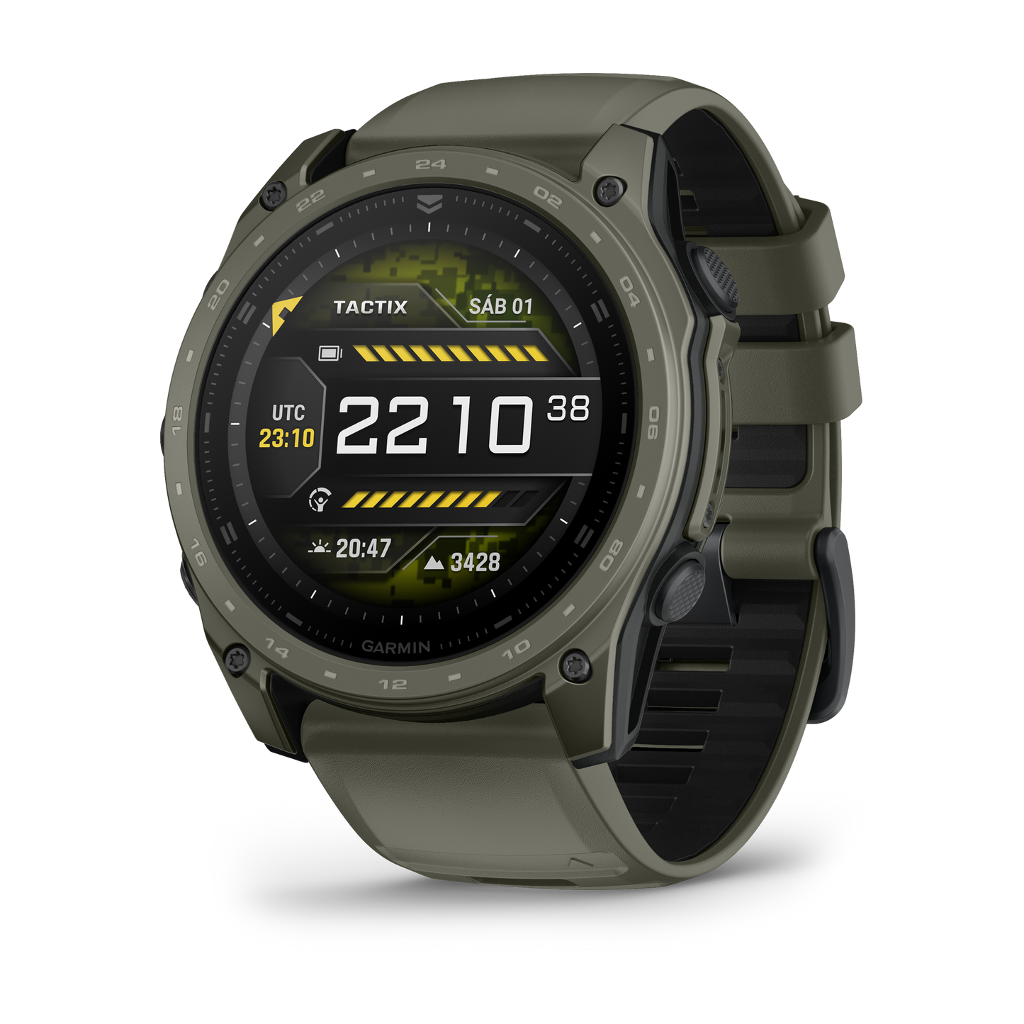 tactix® 8 - 51 mm, AMOLED, revestimiento Cerakote Verde Olivo