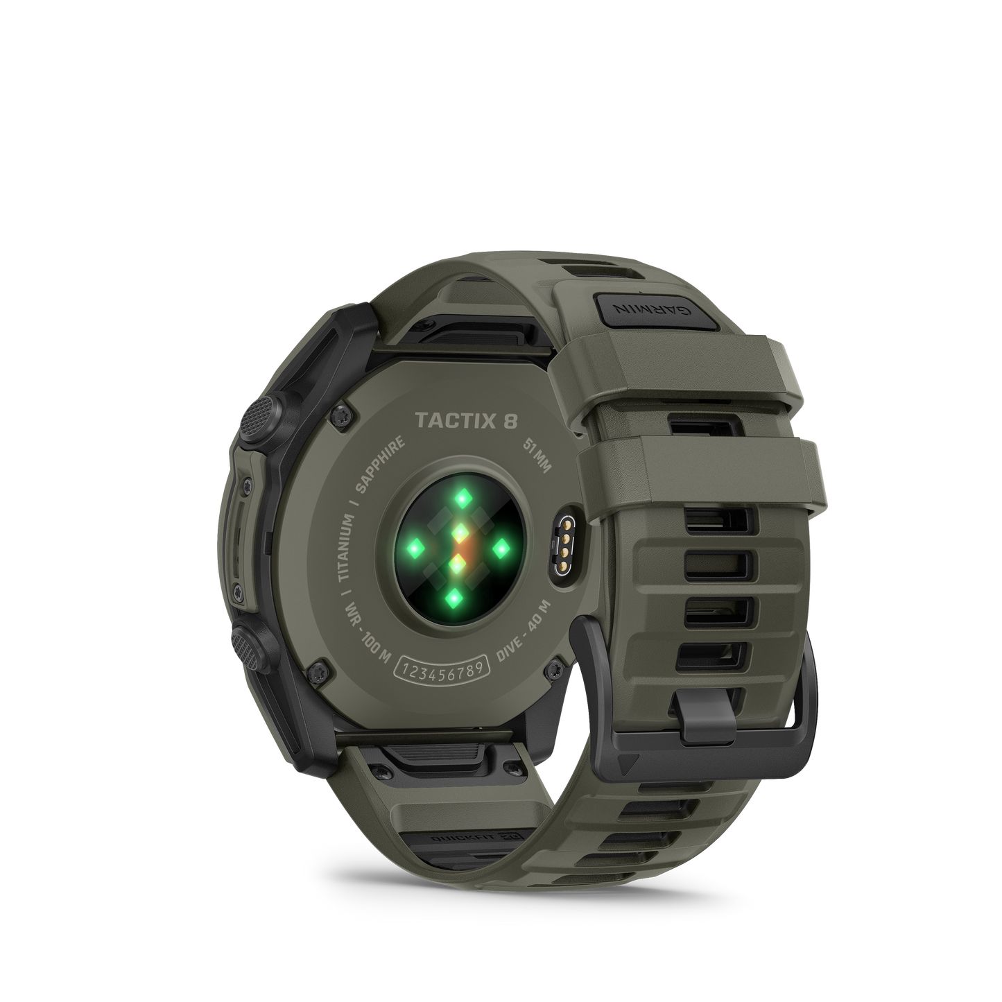 tactix® 8 - 51 mm, AMOLED, revestimiento Cerakote Verde Olivo